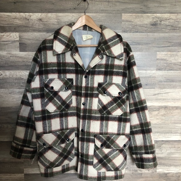 Vintage Plaid Wool Men's Chore Barn Jacket Medium - Picture 2 of 12